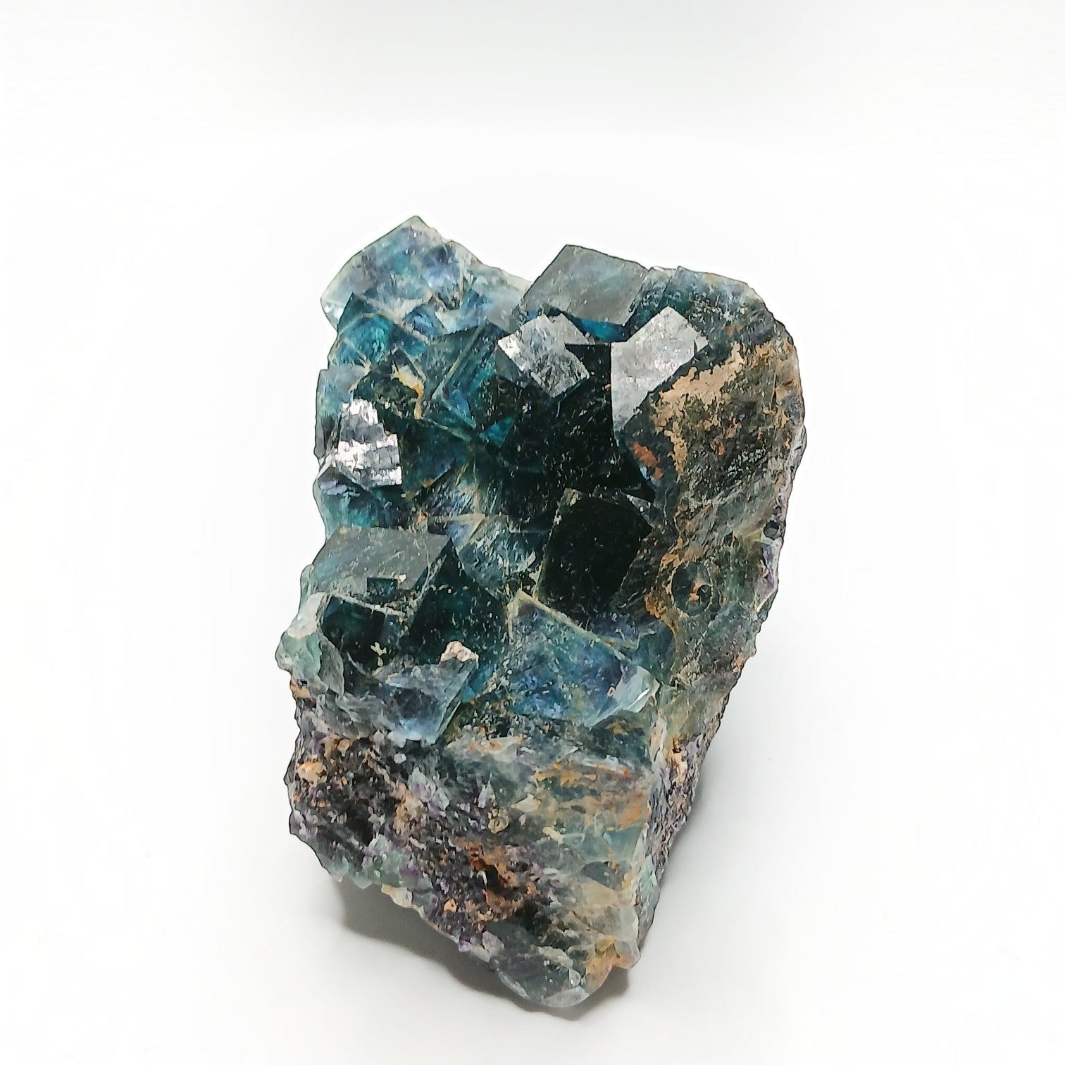 Fordite Haus: Crystals & Fordite Okoruso butterfly pocket fluorite mineral specimen with deep blue and purple zoning