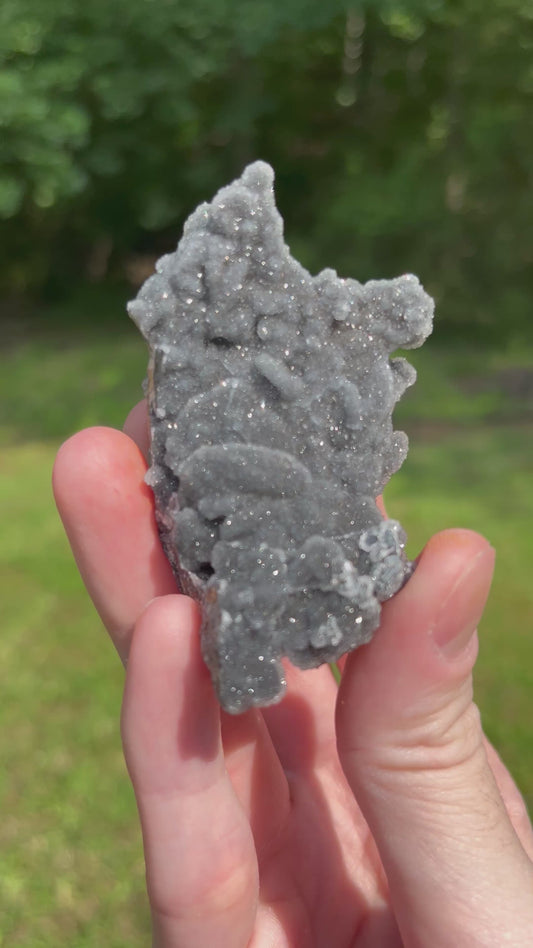 Gray Manganese Druzy Quartz
