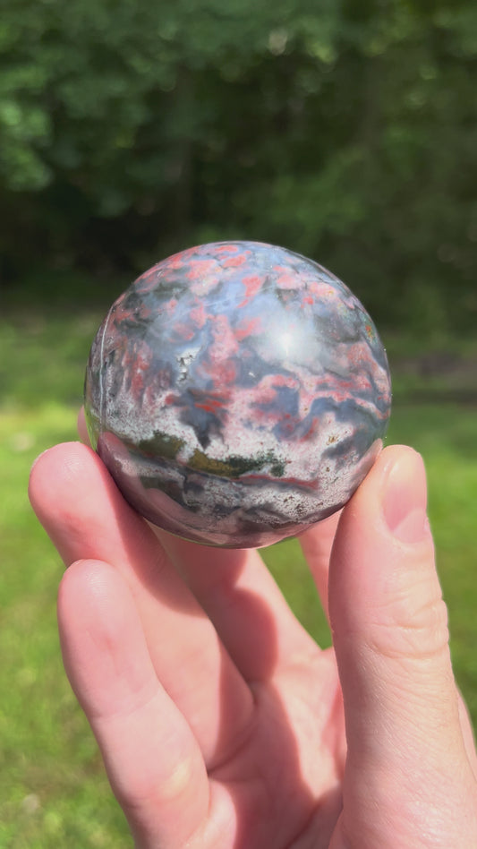 53mm Pink Ocean Jasper Sphere