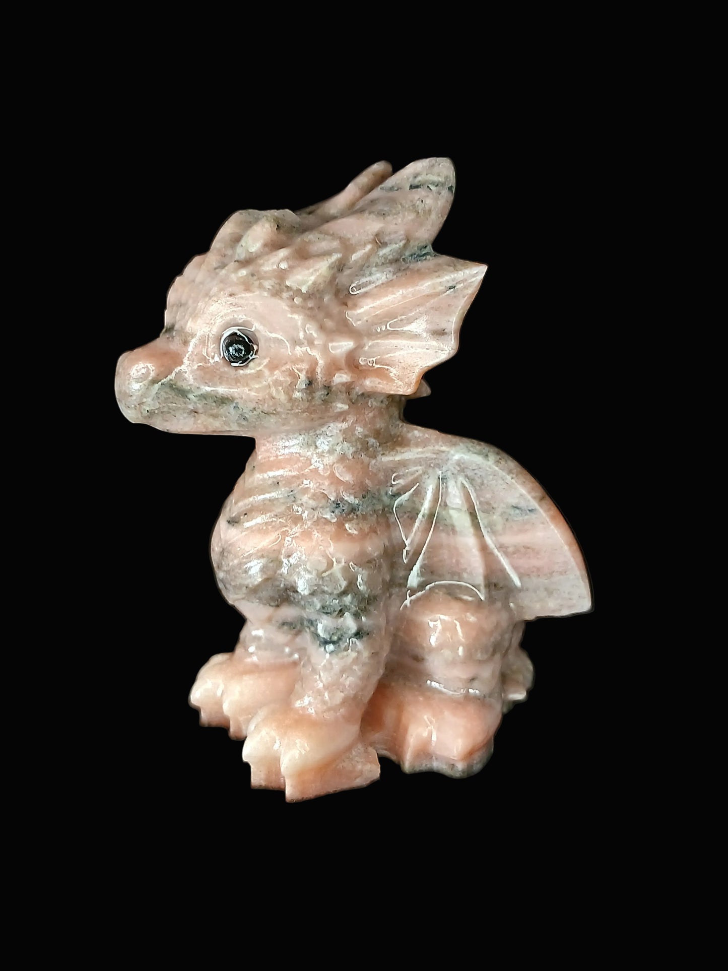 Orange Calcite Dragon