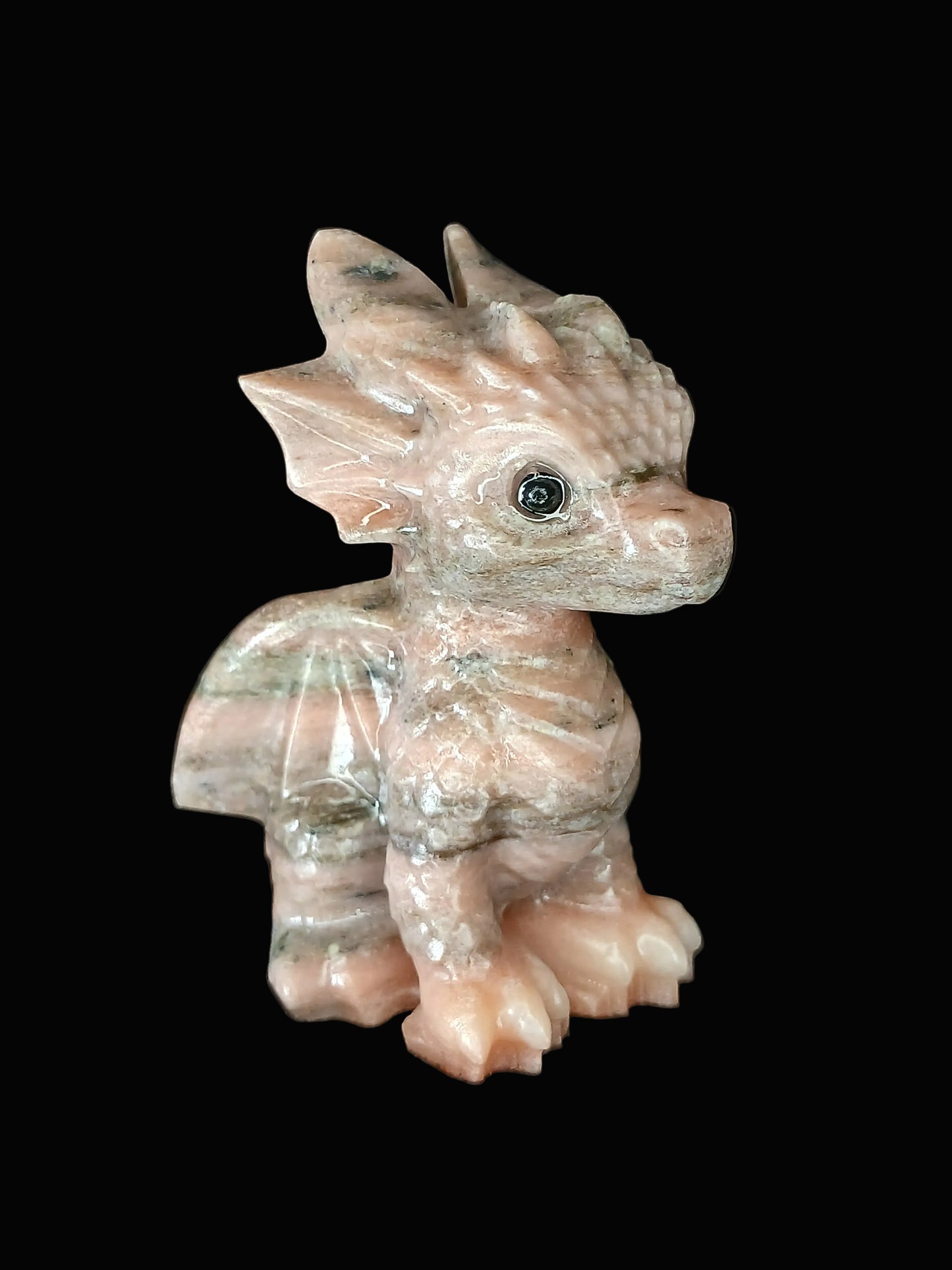 Orange Calcite Dragon