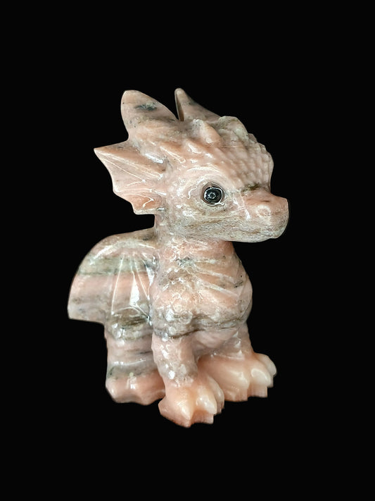 Orange Calcite Dragon